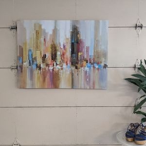 World Market City Landscape Canvas Wall Art